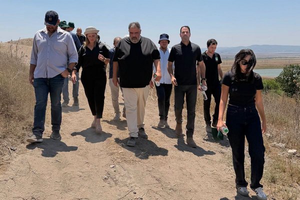 ביקור מנכל משרד האוצר וראשי קק״ל והחטיבה להתיישבות